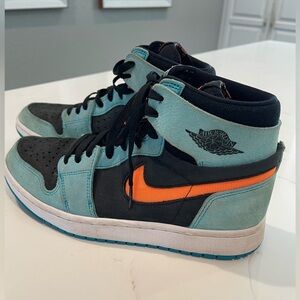 Men’s Nike Air Jordan Size 9 Light Blue/Black/Orange